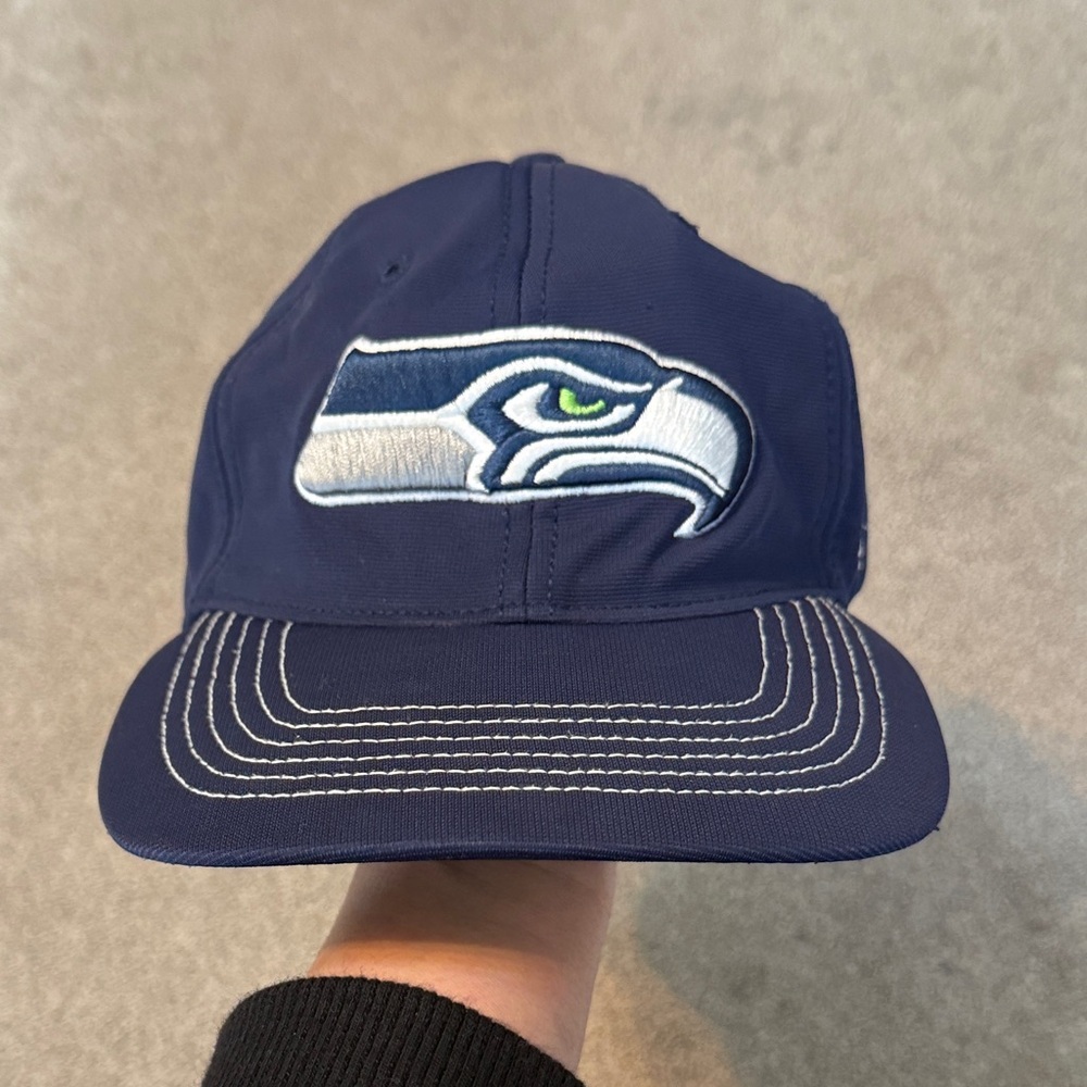 ‘47 NFL Seattle Seahawks Navy Blue Performance Hat One Size Stretch